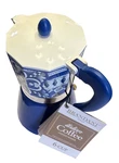 Brandani 6 Cup Moka Pot Stovetop Espresso Maker Blue Aluminum New With Tags. Fixed Price $41.99.
