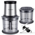 4-CUP Electric Food Chopper, Bowls, 2-SPEED, Blades, Meat Grinder & Puree. Fixed Price $36.19.
