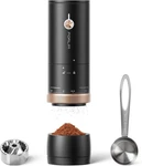 Portable Electric Coffee Grinder Cordless 80-STEP Precision 10-BLADE Burr. Fixed Price $95.00.