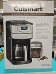 Cuisinart Automatic Grind & Brew 12-CUP Coffee Maker Display Lcd Power Tested. Fixed Price $80.00.