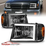 1998 1999 2000 For Toyota Tacoma "4WD" Black Led Bar Headlights. Fixed Price $185.55.