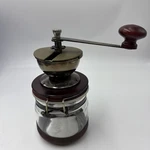 Hario Canister Ceramic Manual Coffee Grinder Mill Glass Container Euc. Fixed Price $22.49.