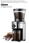 Coffee Grinder Electric, Conical Burr Bean With 30 Black. Fixed Price $48.00.