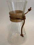 Chemex 8.5" Glass Pour Over Coffee Maker Wood Leather Collar. Fixed Price $17.10.