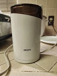 Krups Fast Touch Coffee Bean Mill Grinder Type 203 White Vintage. Fixed Price $14.99.