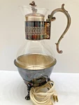 Coffee Tea Carafe Stand Fb Rogers Silver Vtg Model #1359E Electric Warmer. Fixed Price $28.95.