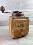 1930-40S Vintage Primitive Wood Coffee Grinder Pede Diennes Made Germany. Fixed Price $21.45.