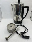 Presto Super Fast Fully Automatic Percolator Model 0282202 Chrome Coffee. Fixed Price $39.97.