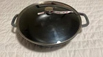Staub Wok Perfect Pan, Cast Iron, 12 Inc, Graphite Gray. Fixed Price $135.00.