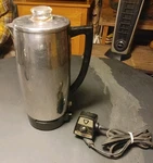 Antique Mid-century Westinghouse Coffee Maker Percolator Model P-19 10 Cups. Fixed Price $49.99.