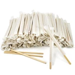 500PCS Bamboo Coffee Stirrers Individually Wrapped Sticks 5.5 Inch. Fixed Price $24.22.