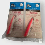 Lot 2 Atom 60 Talking Striper Swiper 7/8 Oz Popping Fishing Lure Orange White. Fixed Price $42.20.