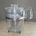 Vtg Pyrex 7759-B Glass Stove Top Percolator Cup Coffee Pot Missing Basket. Fixed Price $119.99.