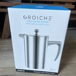Grosche Dublin Stainless Steel Coffee Maker French Press - 1000 Ml 34 Fl Oz. Fixed Price $49.99.