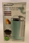 Brentwood CG-158BL 4-OUNCE Coffee And Spice Grinder, Blue. Fixed Price $29.99.