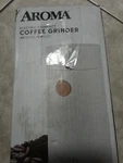Aroma Electric Compact Coffee Grinder Open Box New White. Fixed Price $22.00.
