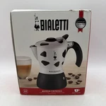 Bialetti Mukka Express Cappuccino Maker Cow Print Used With Box Made Italy. Fixed Price $49.99.