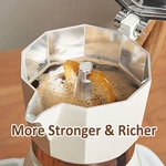 Coffee Pot, Moka Italian Maker 3 CUP/5 Oz Stovetop Espresso .... Fixed Price $35.11.