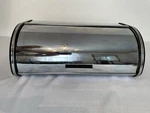 Brabantia Williams Sonoma 17.5 Roll Top Kitchen Bread Box, Brilliant Stainless. Fixed Price $24.95.