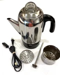 Hamilton Beach Stainless Steel Percolator 12 Cup Model 40621R Vintage. Fixed Price $35.00.