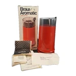 Vintage Red Braun Aromatic Coffee Grinder Type 4041 Ksm 2 Rare Works. Fixed Price $29.95.