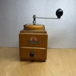 Vtg. Zassenhaus 2450 Mocca Wooden Coffee Burr Grinder W/ Manual Crank Handle. Fixed Price $40.00.