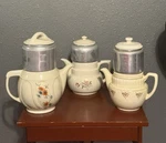 Enterprise Aluminum Drip-o-lator Vintage Coffee Pot Floral Ceramic 4 Cup Manual. Fixed Price $200.00.