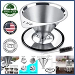 Stainless Steel Pour Over Coffee Dripper With Non-slip Stand For Single Cups. Fixed Price $30.16.