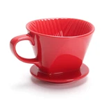 Pour Over Coffee Dripper Ceramic Red Single Hole Maker. Fixed Price $22.99.