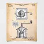 Coffee Bean Art, Patent Grinder Wall For Kitchen, Ready To Hang. Fixed Price $24.99.