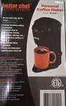 Better Chef Compact Personal 1-CUP Ground Or Pod Coffee Maker, Black IM102B. Fixed Price $23.99.