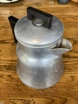 Wear-ever 3012 Aluminum Stovetop Coffee Percolator Silver/black W/ Basket. Fixed Price $22.50.