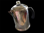 Farberware 12-CUP Stainless Steel Stovetop Coffee Percolator Clear Knob. Fixed Price $29.00.