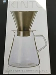 Kinto Carat Coffee Dripper & Pot 21678 720ML 0.72L Glass Stainless Steel Japan. Fixed Price $75.60.