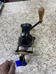 Antique Vintage Spong And Co. London Cast Iron Coffee Mill Grinder No 2. Fixed Price $80.00.