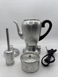 Vintage Mirro-matic Electric Aluminum Coffee Percolator 4 Cup Model 101M. Fixed Price $19.99.