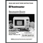Toastmaster 1143S 1193 Bread Maker Cook's Oven Owner Recipe Manual(only!) 60PG. Fixed Price $19.85.