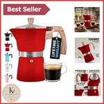 Moka Pot: 6-CUP Espresso Maker For Home & Travel Brew Cafe-quality Anywhere!. Fixed Price $25.99.