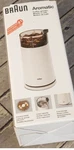 Braun Aromatic Coffee Grinder Ksm 2 White Never Used Original Box. Fixed Price $59.99.