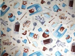 2 Yards Yd Coffee C4580 Tan Cotton Quilt Fabric Vintage Oop Timeless Treasures. Fixed Price $22.00.
