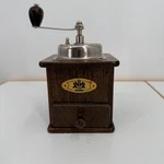 Vintage Zassenhaus Original Manual Coffee Grinder Dark Wood Box Design Burr Mill. Fixed Price $35.00.