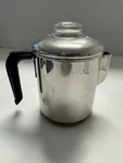 Vintage Revere Ware Stainless Steel Copper Clad 6 Cup Coffee Pot Complete. Fixed Price $59.99.
