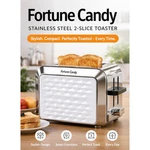 Retro Compact Kitchen Toaster W/ Reheat, Defrost & Cancel Fn - 2 Slice. Fixed Price $12.99.