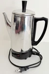 Vintage Presto 2-6 Cup Stainless Electric Percolator Coffee Pot Model 0282202. Fixed Price $20.79.
