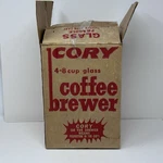 Vintage Cory Vacuum Coffee Brewer Dkg-s 4-8 Cup W/filter Rod Original Box New. Fixed Price $100.00.
