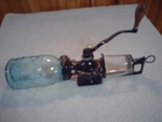 Landers, Frary & Clark Wall Mount Coffee Grinder/catch Cup Top Jar Not Orig.. Fixed Price $179.95.