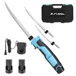 Cordless Electric Fillet Knife 8" 10" Stainless Steel Blade 2PC Batteries W/case. Fixed Price $70.99.