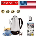 12-CUP Classic Coffee Percolator With Detachable Cord & Automatic Keep Warm. Fixed Price $91.09.