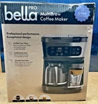 Bella Pro Multibrew 12-CUP Drip & Single-serve Coffee Maker Stainless Steel. Fixed Price $61.59.