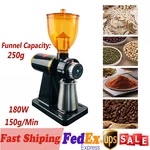 Commercial Electric Automatic Coffee Grinder Burr Espresso Bean Home Black. Fixed Price $60.00.